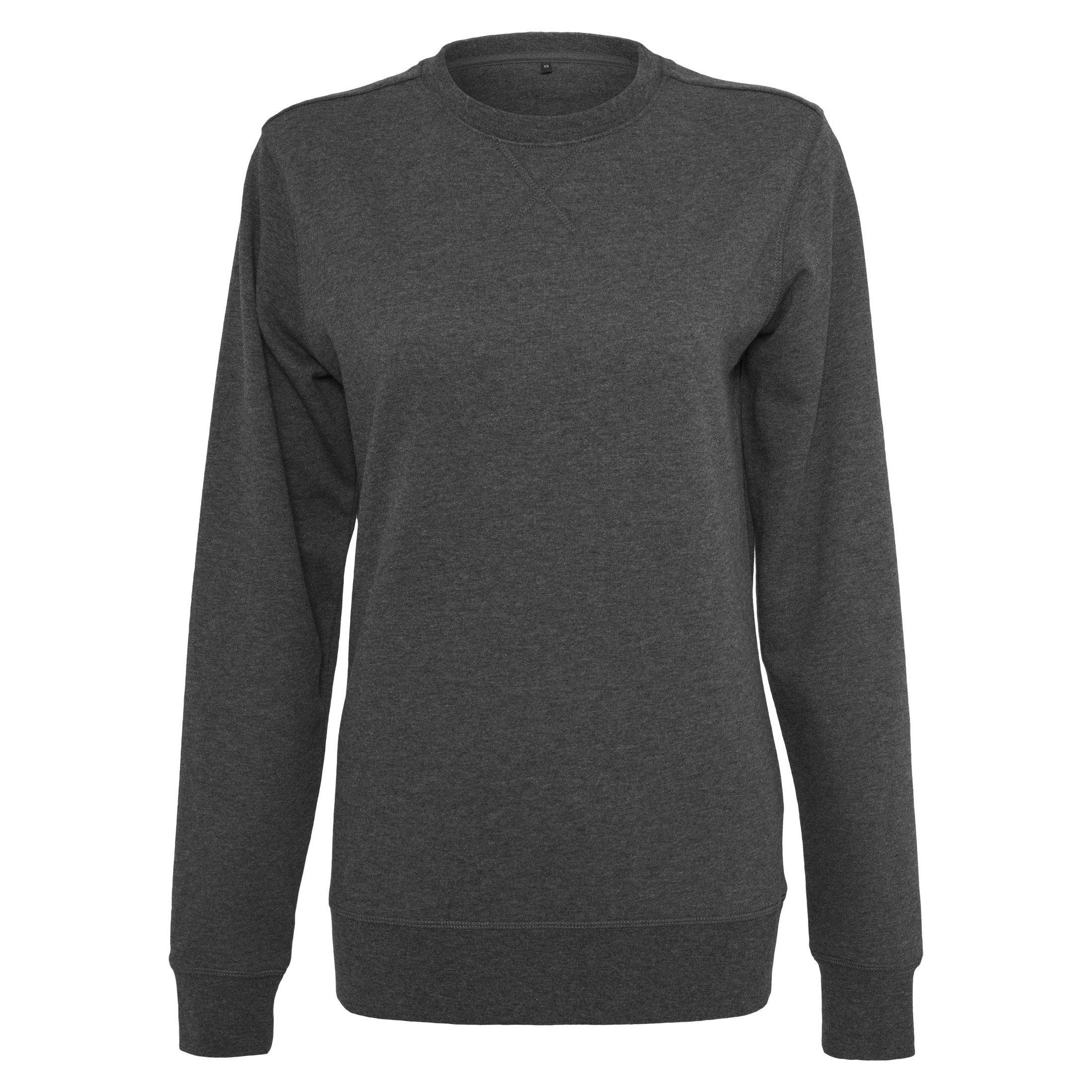 Image of Sweatshirt Mit Rundhalsausschnitt, Leicht Damen Charcoal Black XL