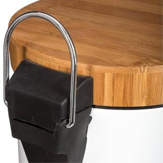 Northio Treteimer, Bambus  Metall, 3 L - Weiß  