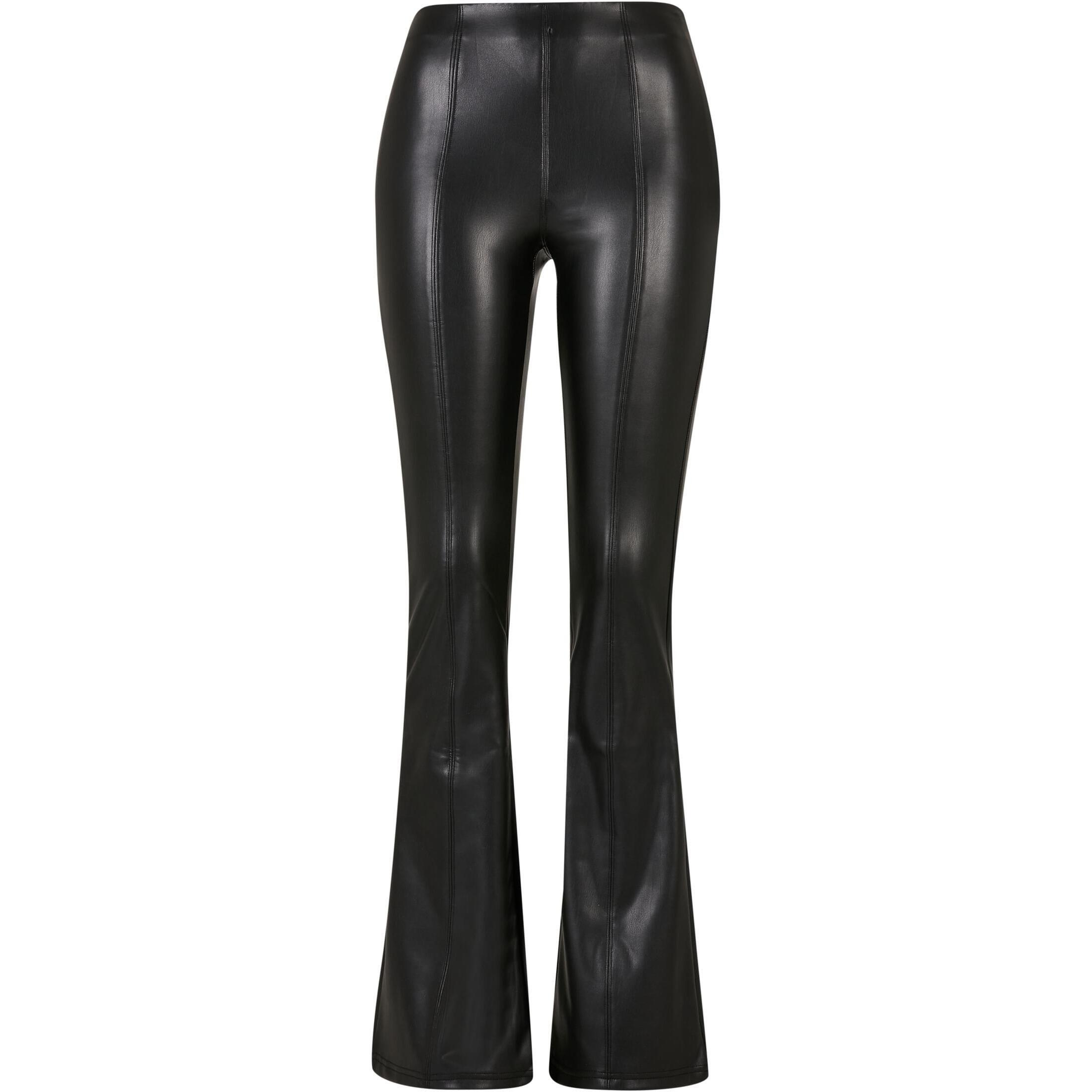 Image of Ausgestellte Hose Aus Kunstleder, Damen Unisex XS