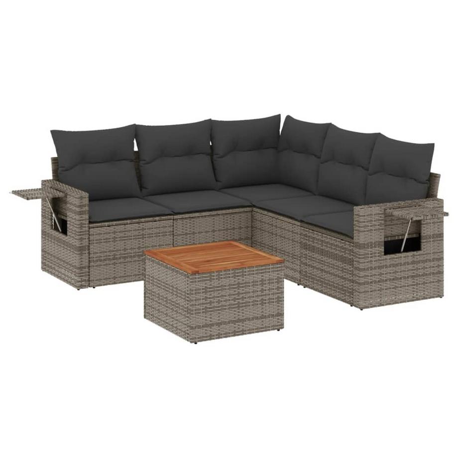 set divano da giardino Polirattan