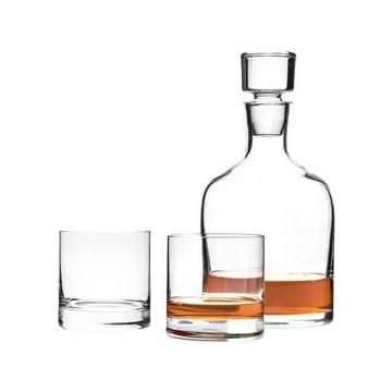 Karaffe Whiskyset 3-teilig 380ml Karaffe inklusive 2 Gläser