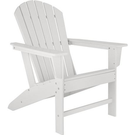 Tectake Gartenstuhl Joan im Adirondack-Stil Holzoptik  