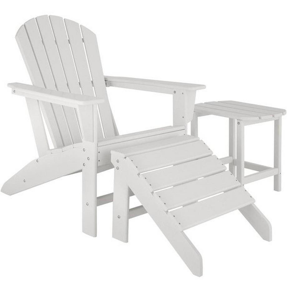 Tectake Chaise de jardin JOAN Style Adirondack  
