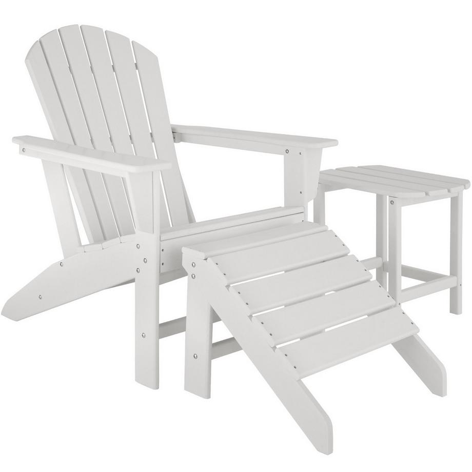 Tectake Chaise de jardin JOAN Style Adirondack  