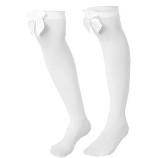 Tectake  Chaussettes montantes avec un nœud blanc 