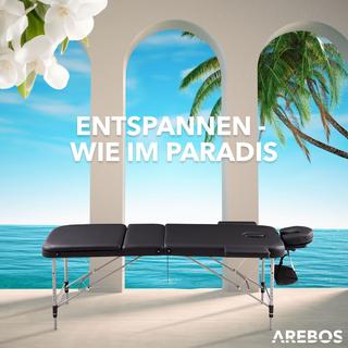 Arebos 3 Zonen Massageliege Massagebank klappbar  