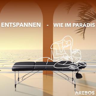 Arebos 3 Zonen Massageliege Massagebank klappbar  