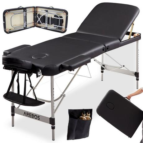 Arebos Table de massage 3 zones Table de massage pliable  