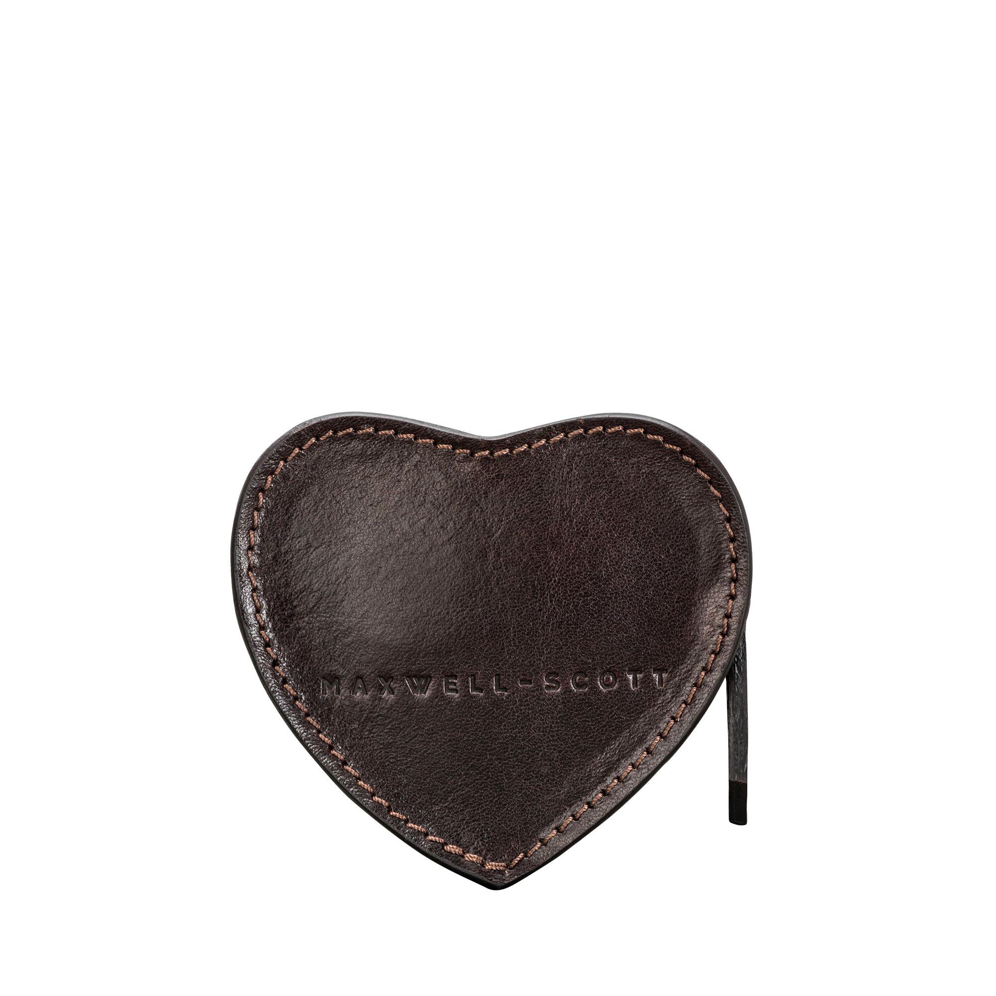 Maxwell Scott  Le MirabellaL Pochette coeur en cuir 