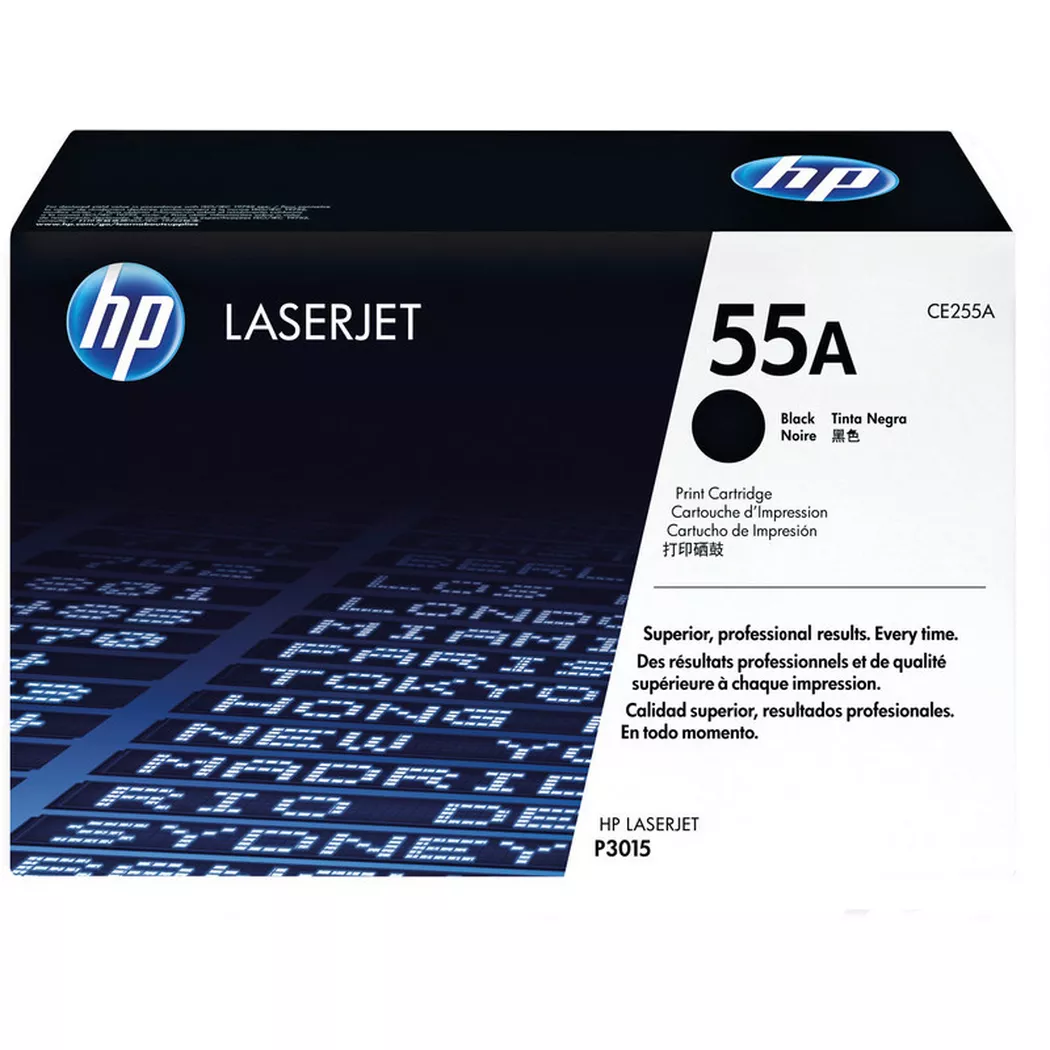 Hewlett-Packard – HP Toner-Modul 55A schwarz CE255A LaserJet P3015 6000 Seiten, Schwarz, One Size