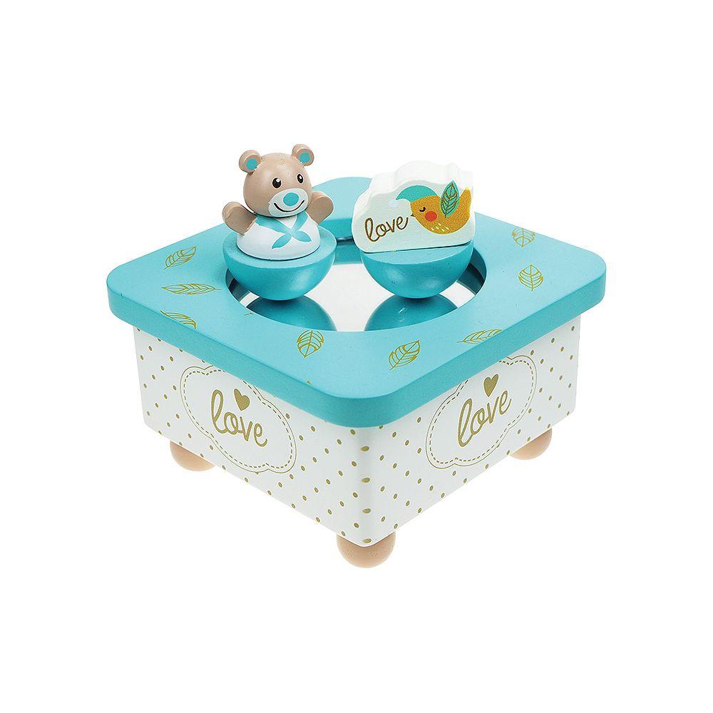 Image of Musikdose Golden Bär Blau Multicolor