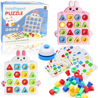 Activity-board  puzzle,jeu d'association de formes jouets d'apprentissage sensoriel des couleurs,jouets d'apprentissage des formes,jouets d'association des couleurs 