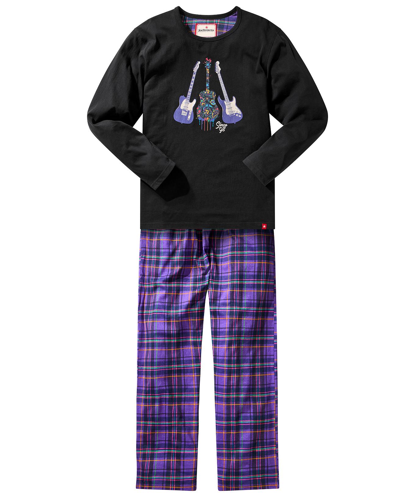 Joe Browns Pyjama-Set mit Musikmotiv  