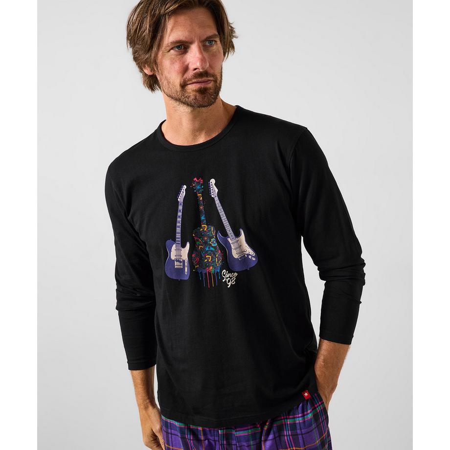 Joe Browns Pyjama-Set mit Musikmotiv  