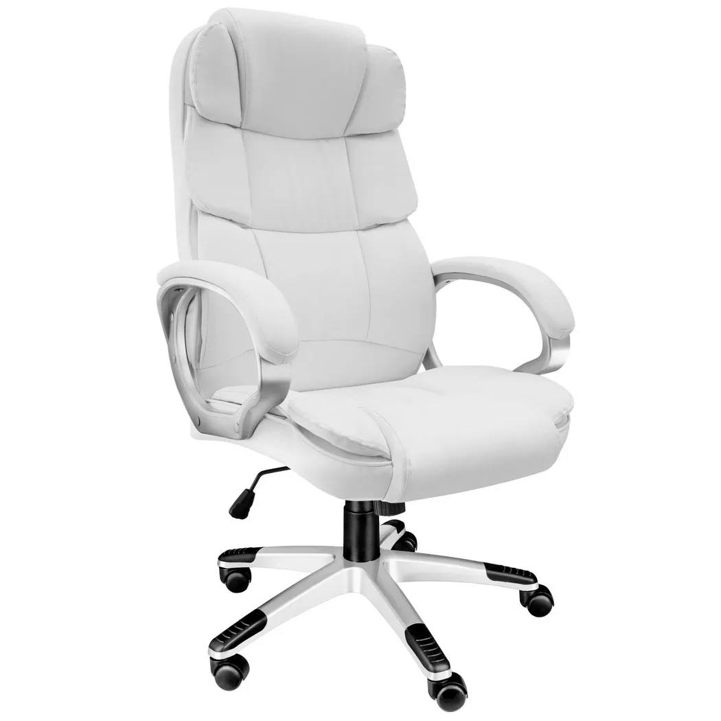 Tectake – Chefsessel Jonas, 70 CM, Weiss