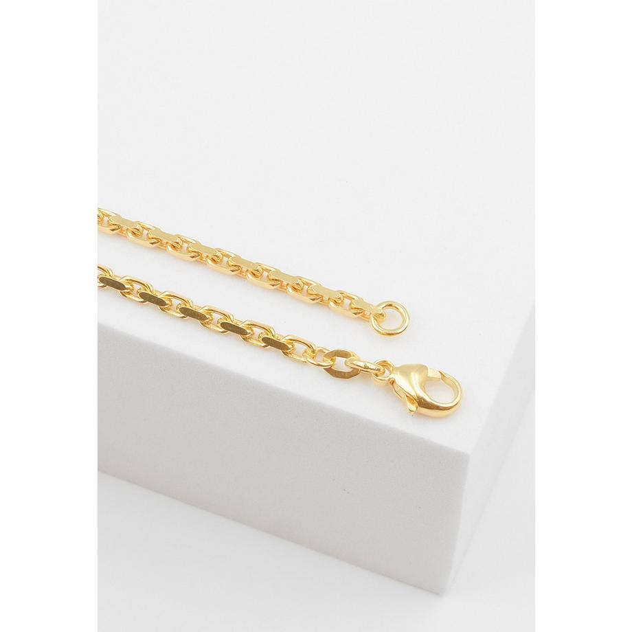 MUAU Schmuck  Bracelet forçat en or jaune 750, 2,6mm, 19cm 