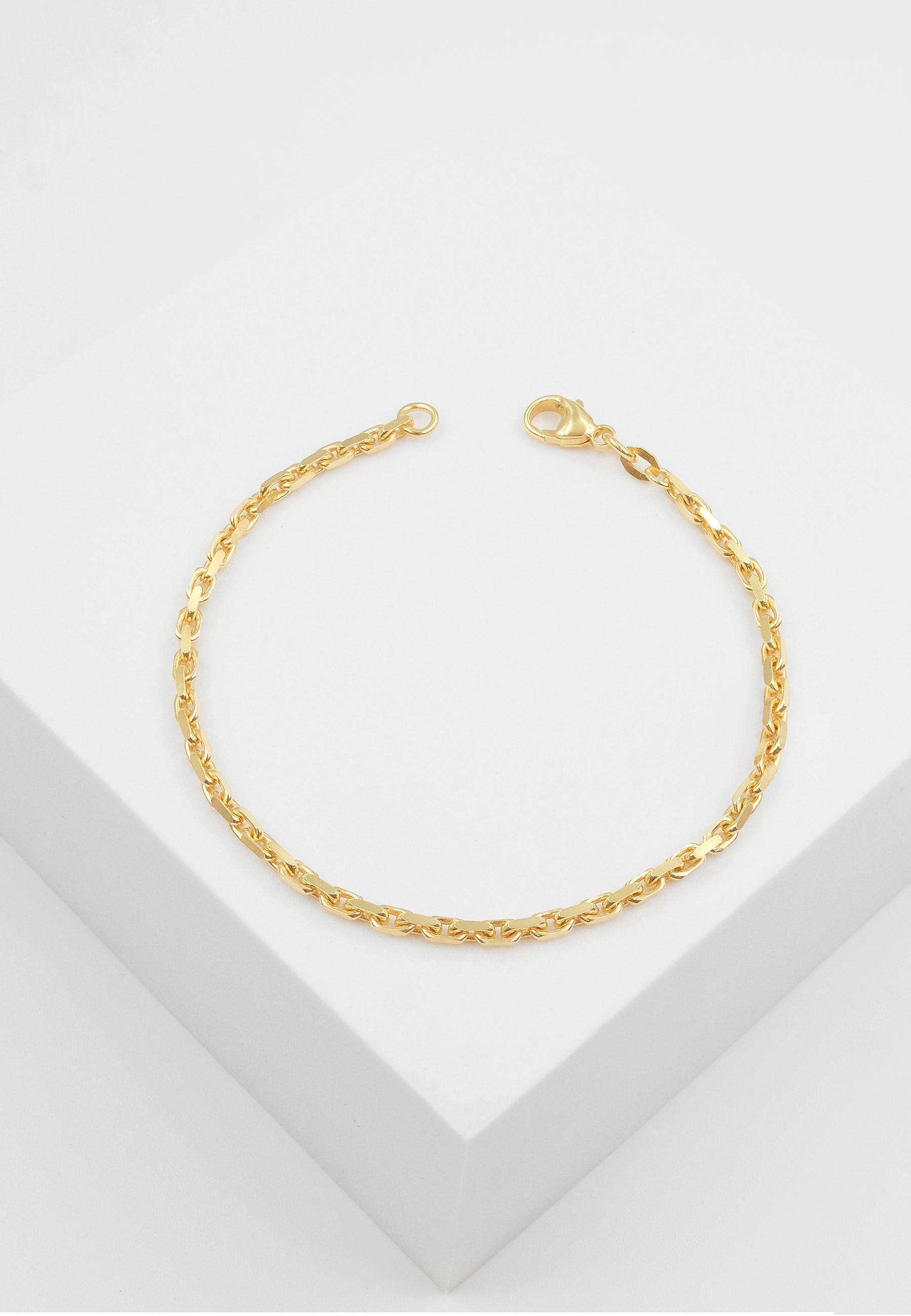 MUAU Schmuck  Bracelet Anker Gelbgold 750, 2.6mm, 19cm 