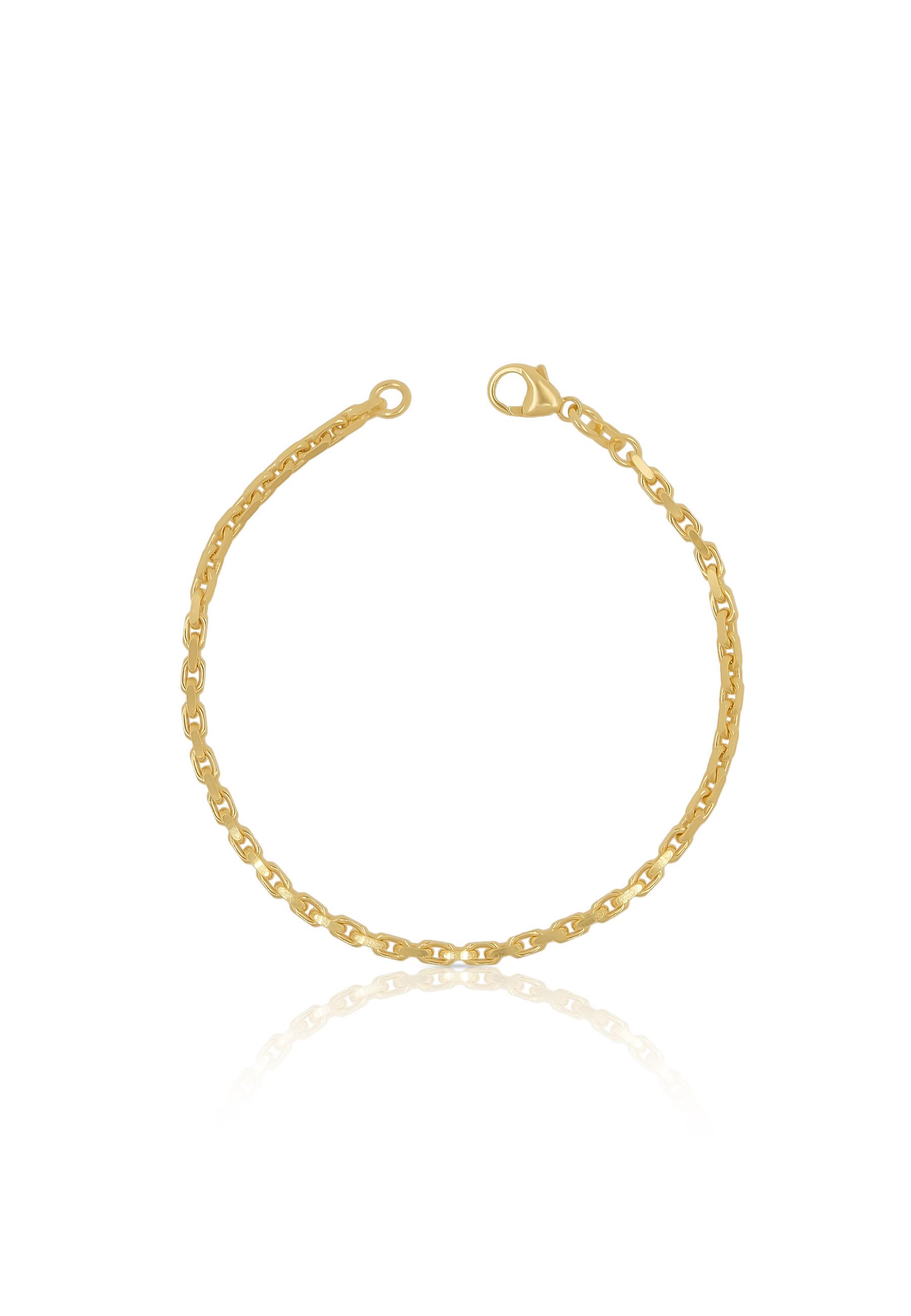 MUAU Schmuck  Bracelet Anker Gelbgold 750, 2.6mm, 19cm 