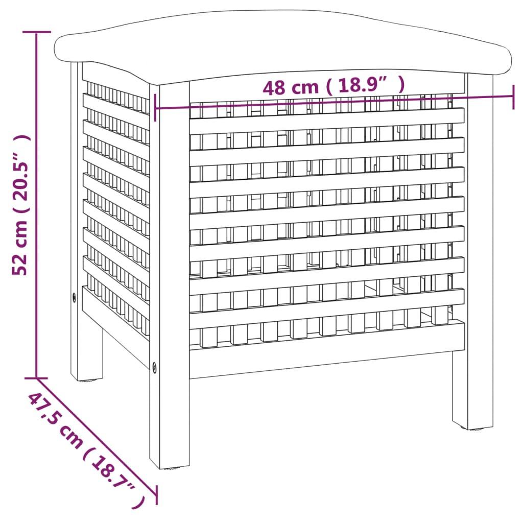 VidaXL  sgabello da bagno Legno 