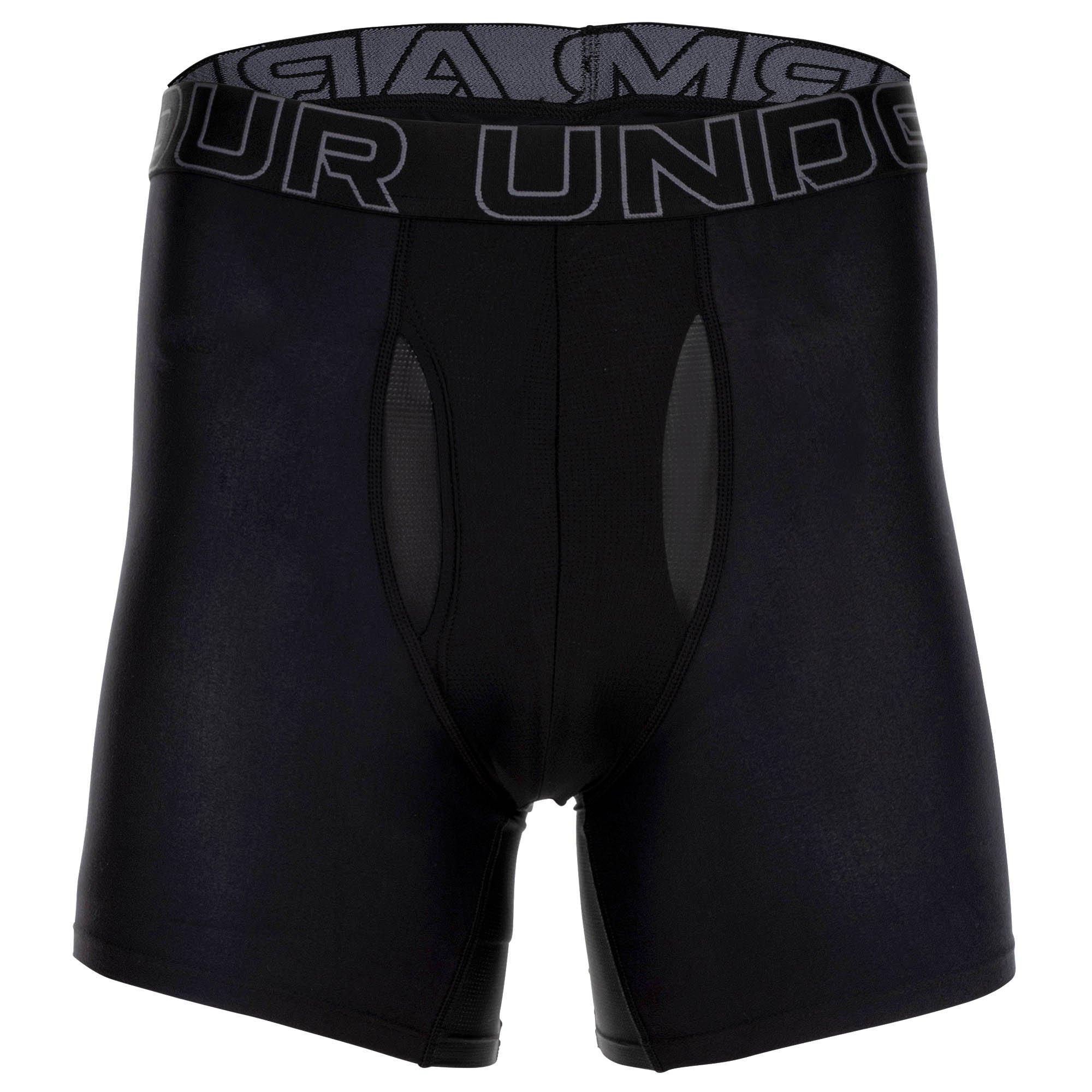 UNDER ARMOUR UA Performance Tech Solid 6 Inch Boxer Briefs Confezione da 3  