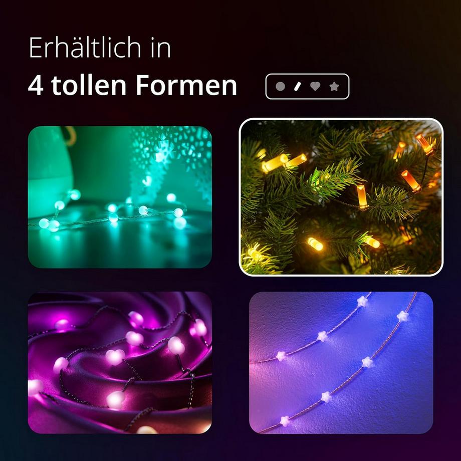 twinkly CANDELE con 200 LED RGB a forma di candela  