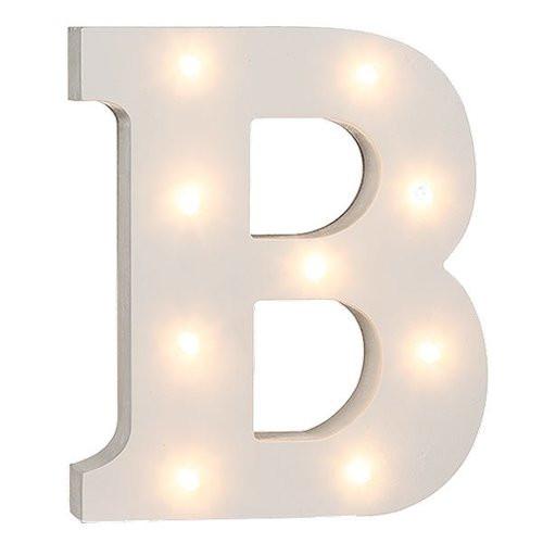 Ootb Lettres en bois lumineuses LED "B"  