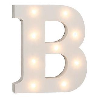 Ootb Lettres en bois lumineuses LED "B"  