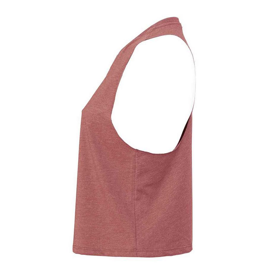 Bella + Canvas Crop Canotta Racerback  