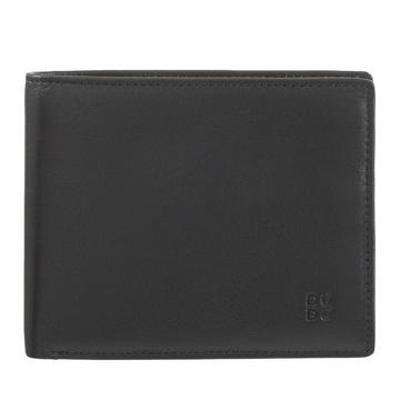 Tazio - Mehrfarbige Brieftasche mit Klappe Schwarz