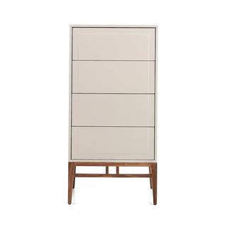 ANGEL CERDA Chiffonier in Beige und Walnussholz  