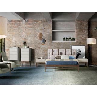 ANGEL CERDA Chiffonnier beige et noyer  