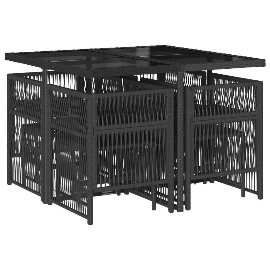 VidaXL set da pranzo da giardino Polirattan  