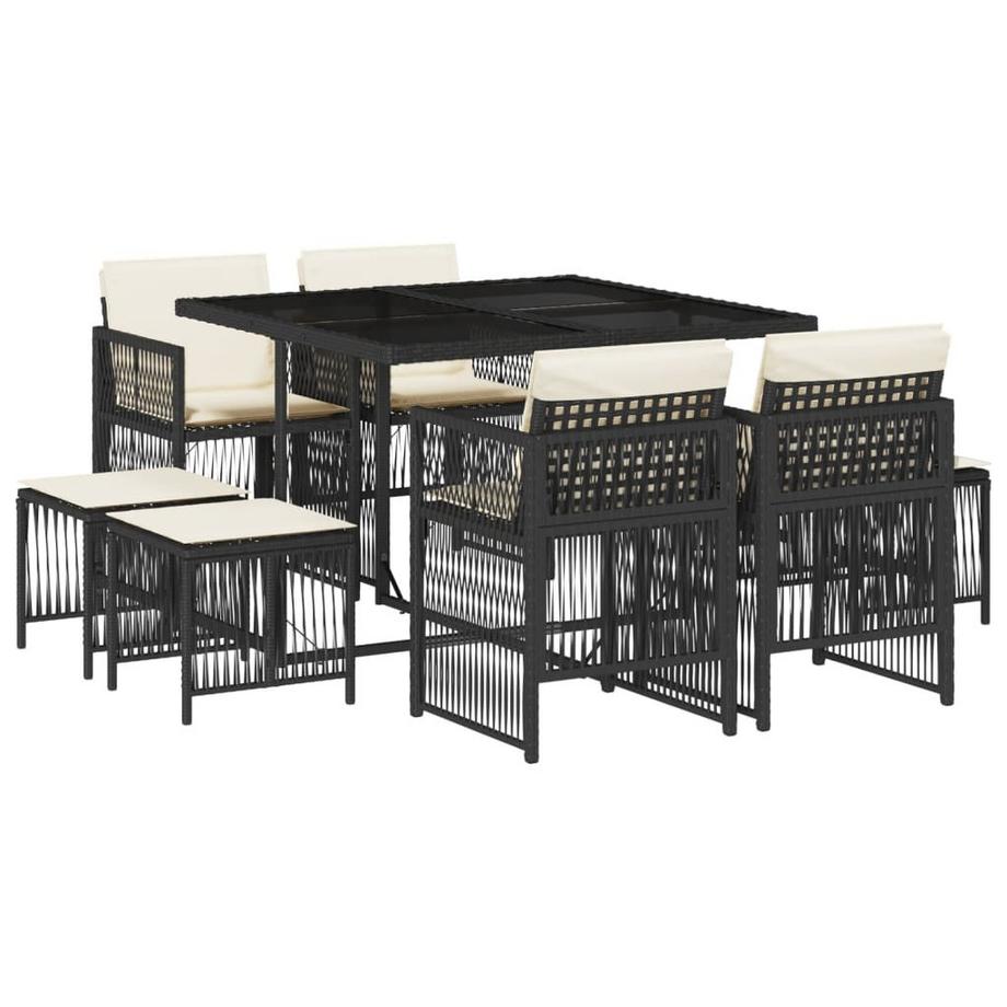 set da pranzo da giardino Polirattan