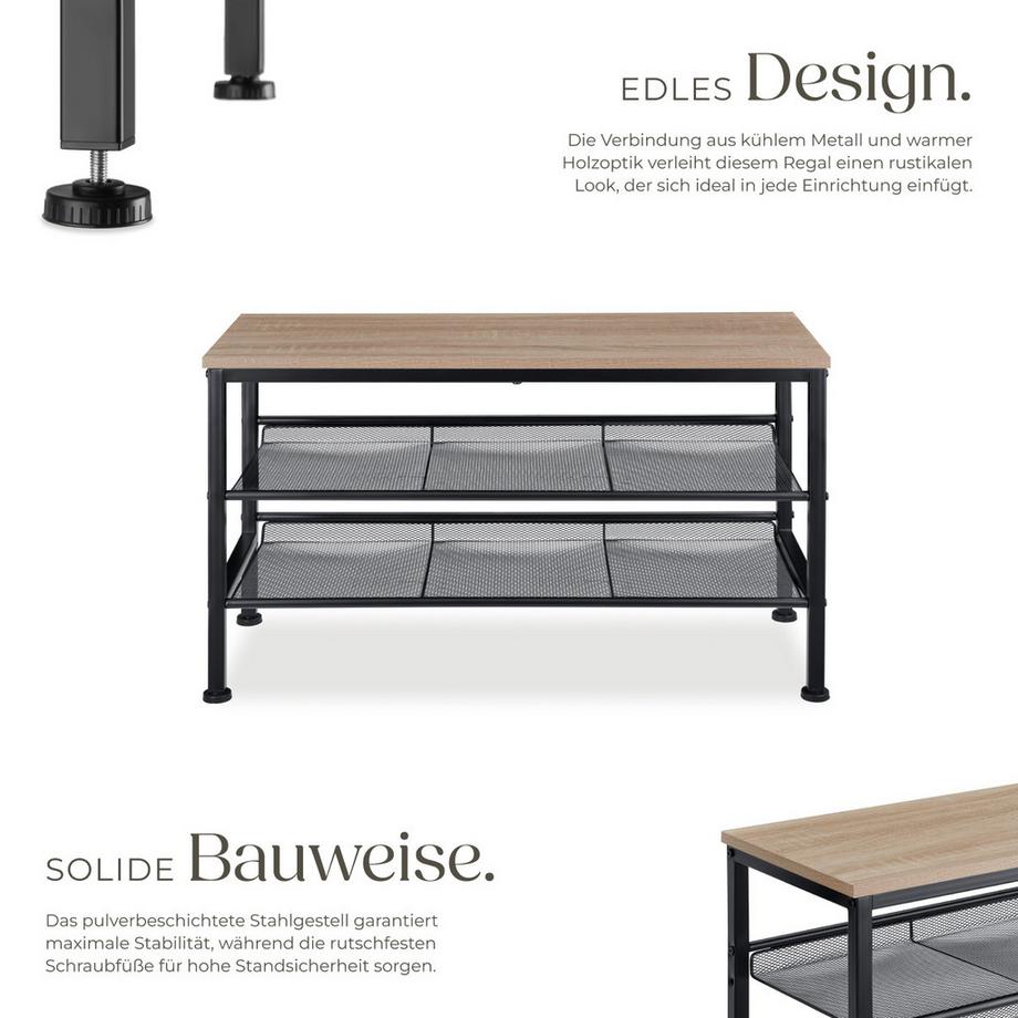 Tectake Scarpiera Derry stile industriale  