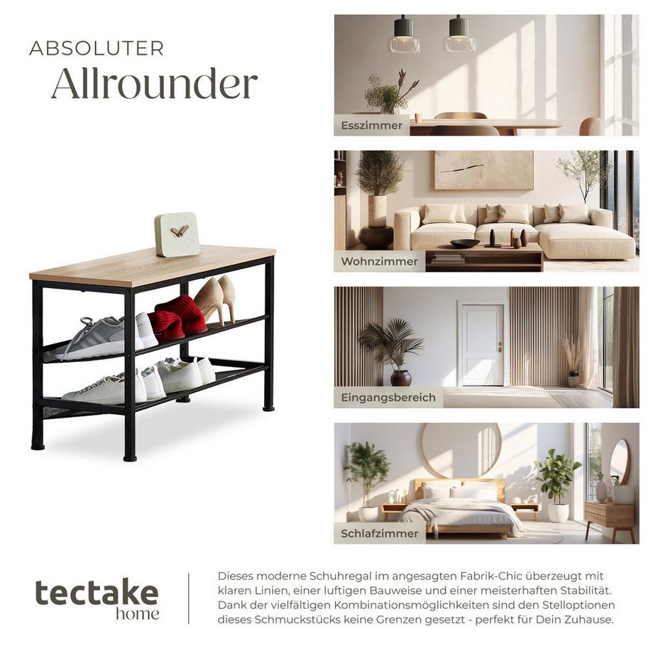 Tectake Scarpiera Derry stile industriale  