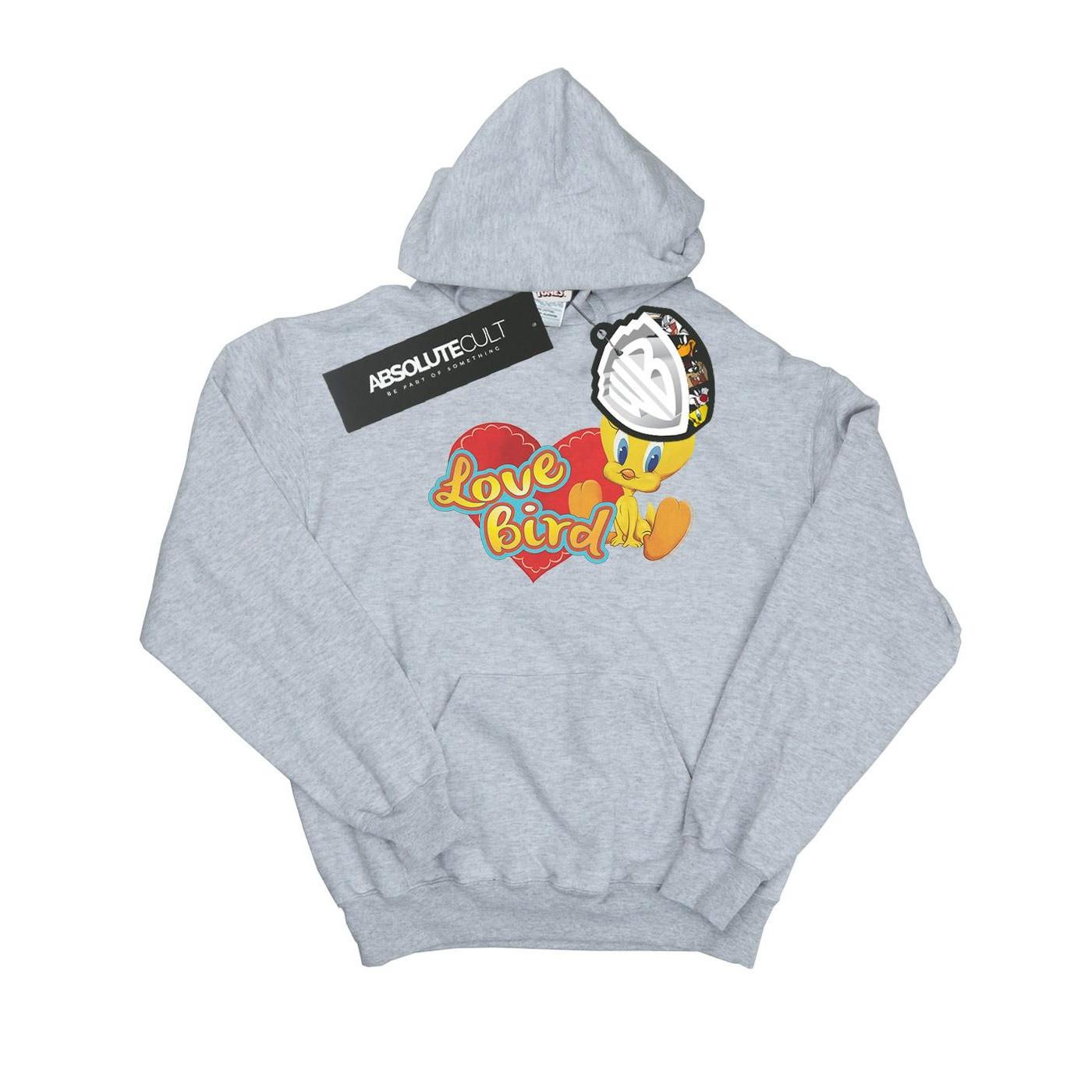 Image of Tweety Pie Valentine's Day Love Bird Kapuzenpullover Damen Grau L