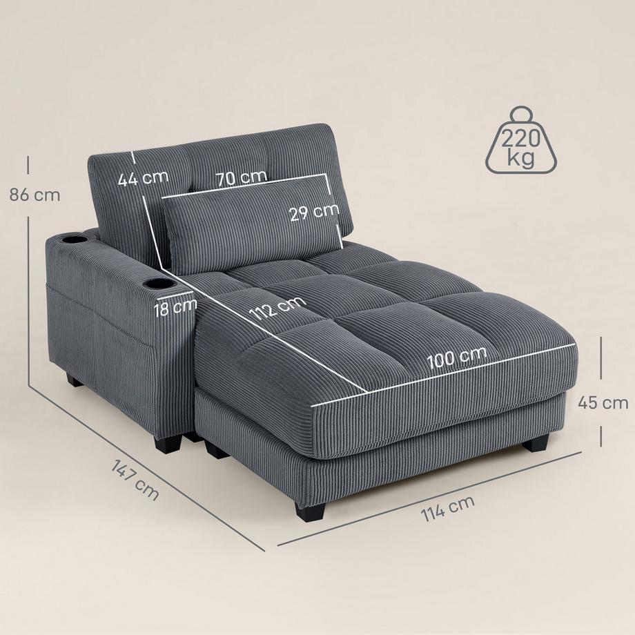 HOMCOM Schlafsofa  