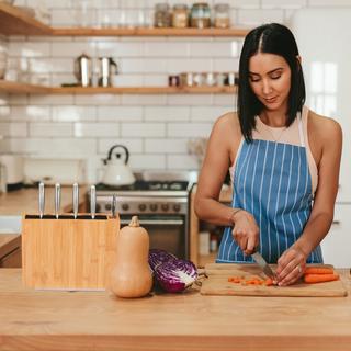 Northix Ceppo portacoltelli smontato in bambù  