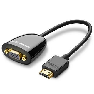 UGREEN  Adaptateur UGREEN HDMI mâle vers VGA femelle sans son - noir 