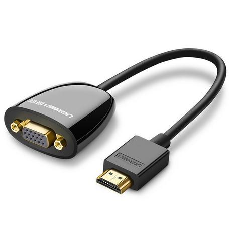 UGREEN  Adaptateur UGREEN HDMI mâle vers VGA femelle sans son - noir 