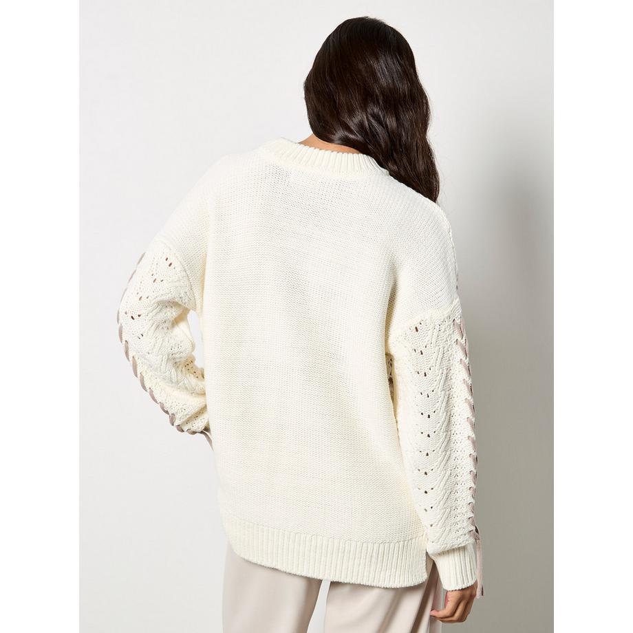 APRICOT Maglione Oversize con Lacci  