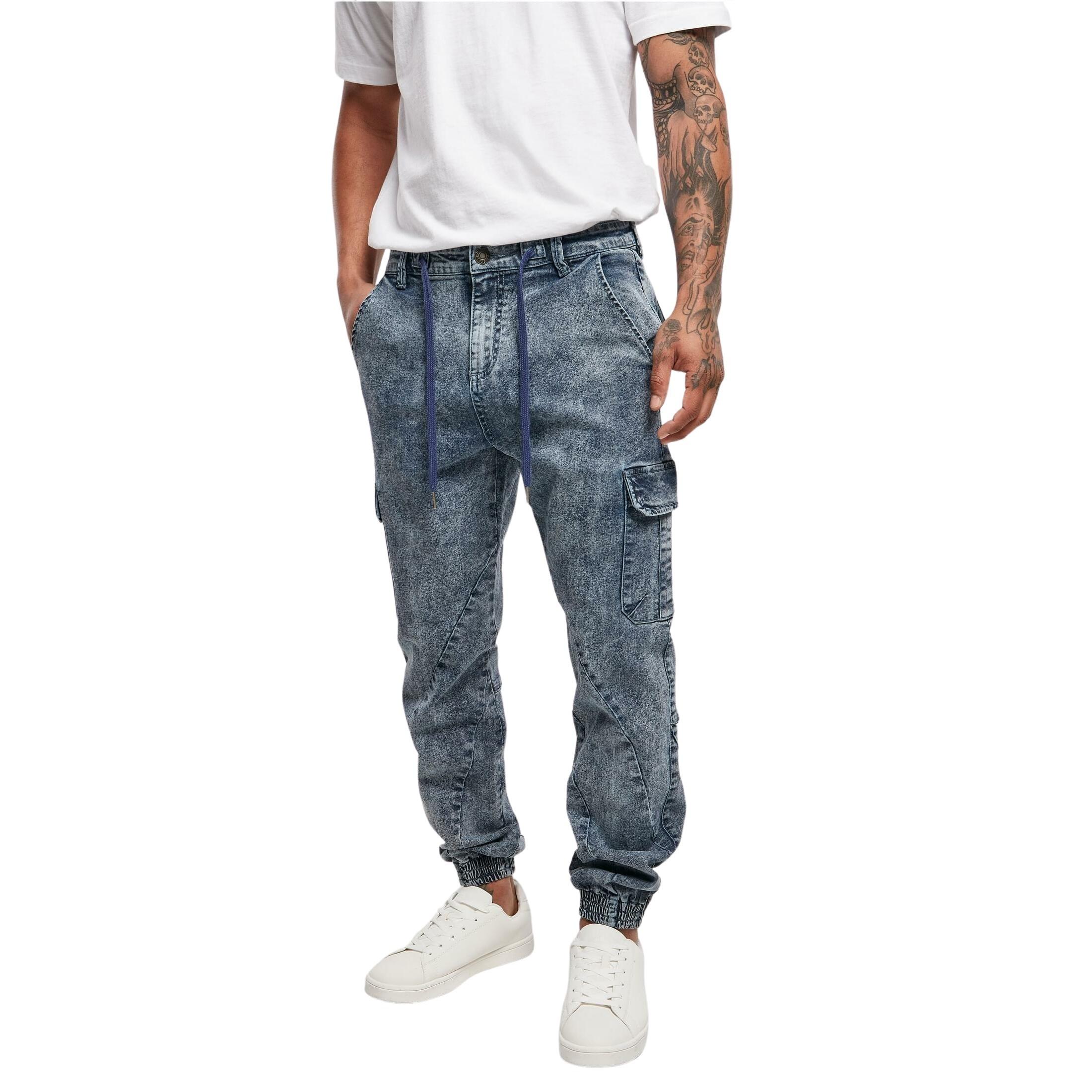 Image of Cargohose Denim Unisex Hellblau XL
