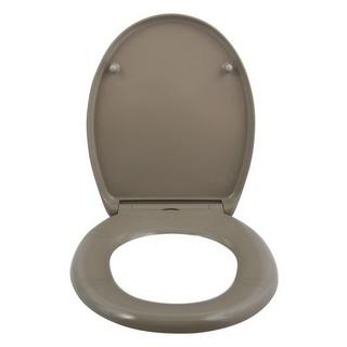 spirella Abattant WC Thermo Dur EASY CLIP Taupe - Charnières Inox  