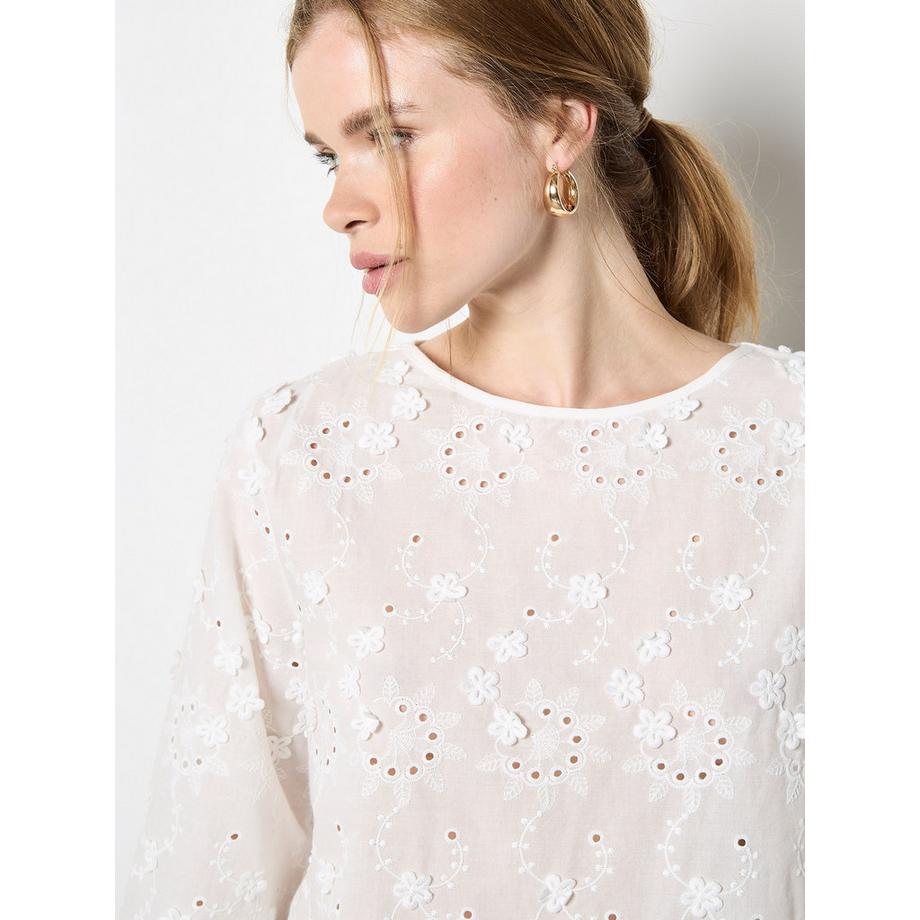 APRICOT Top a maniche a campana con motivo floreale  