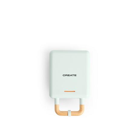 CREATE STONE 2 IN 1 COMPACT - Sandwich- und Waffeleisen mit austauschbaren Tellern pastelblau  