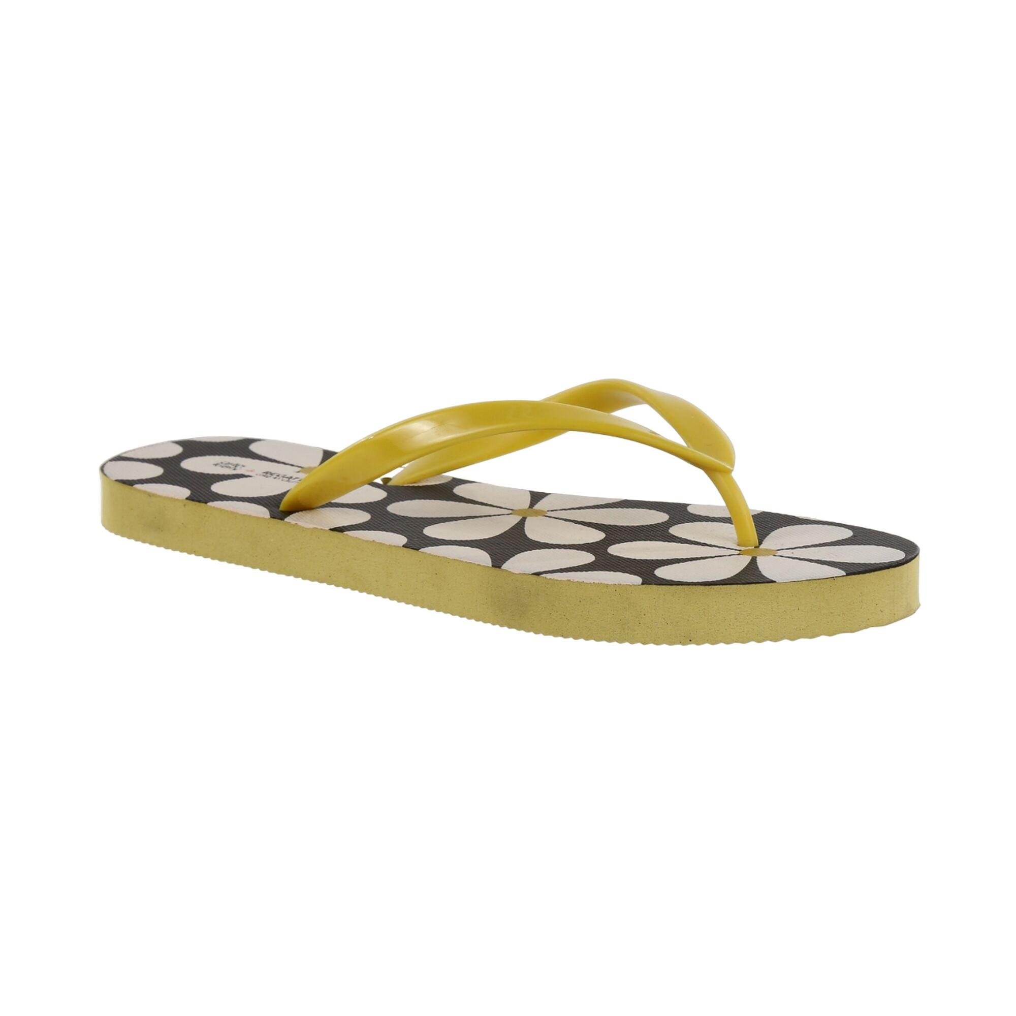 Image of Flipflops, Gänseblümchen Damen Schwarz 38