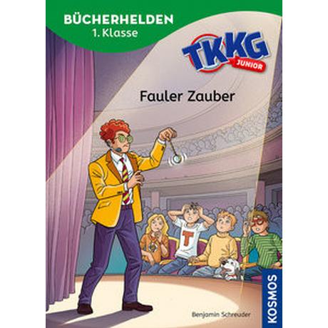 TKKG Junior, Bücherhelden 1. Klasse, Fauler Zauber Schreuder, Benjamin; Julian, COMICON S.L.; Beroy + San (Illustrationen) Copertina rigida 