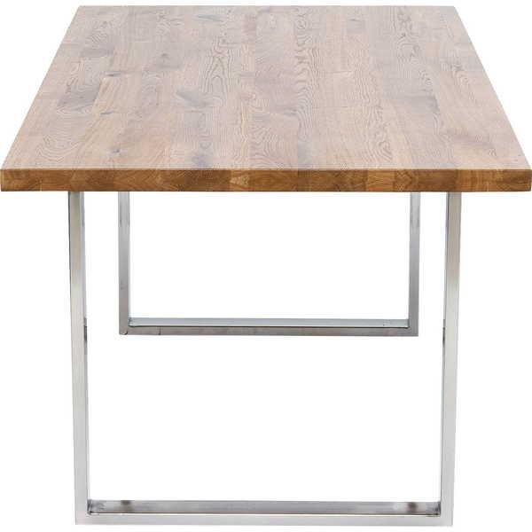 KARE Design Table Jackie chêne chromé 160x80  