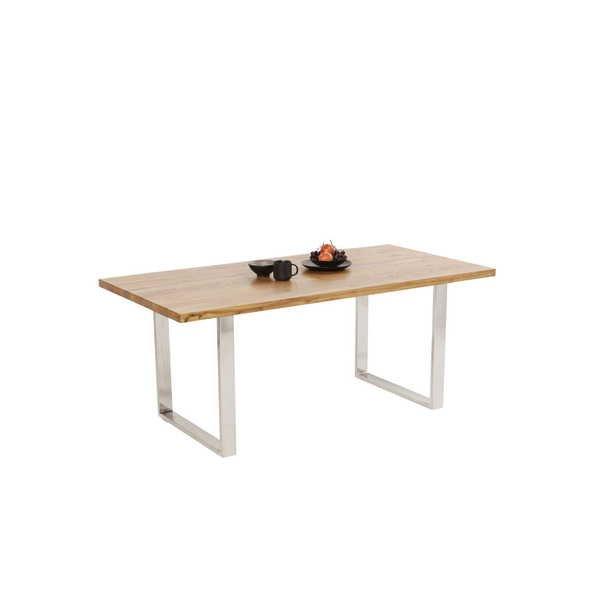 KARE Design Table Jackie chêne chromé 160x80  