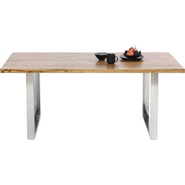 KARE Design Table Jackie chêne chromé 160x80  